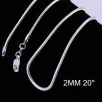 16–24 colių moteriški gyvatės grandinėlės karoliai papuošalai 24" 1mm