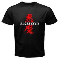 New Great Demon AKUMA GOUKI Kanji Logo Black Unisex T-shirt S