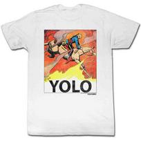 Flash Gordon Yolo White Unisex T-shirt S