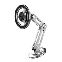 Magnetic Phone Holder for Car with Flexible Base Retractable Phone Mount Car Dash Accessories Metal sidabras