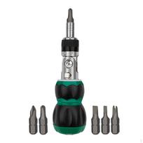 Mini Short Screwdriver Ratchet Multi-function Telescopic Household gray