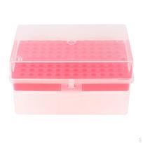 Universalus 00 µl pipetorius Pipetės antgaliai 96 laikiklis Laboratorija pink