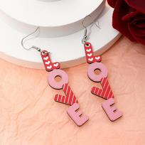 Retro Wood Heart Love Drop New Bohemia Simple Wedding Long Hanging Earrings for Female Fashion Party Jewelry Accessories Gift geismo spalva