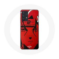 Coque pour Samsung Galaxy A32 5G Itachi Uchiwa Naruto Manga Affiche Rouge raudona