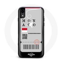 Coque iphone XS billet d'avion monaco