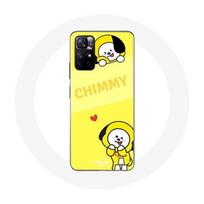 Coque pour Xiaomi Redmi Note 11s 5G BTS Bangtan BT21 Chimmy Jimin Fond Jaune geltona