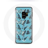 Coque Samsung Galaxy S9 Papillons Fond bleu mėlyna