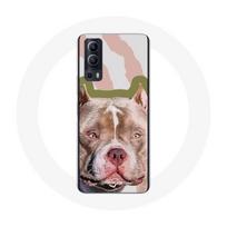 Coque Vivo Y72 Chien de Pitbull marron ruda