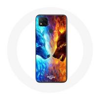 Coque Xiaomi Redmi 9C Loup de Glace et de feu