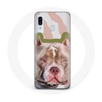 Coque pour Samsung Galaxy A20 Chien de Pitbull marron ruda