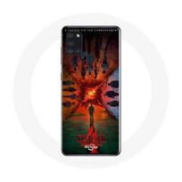 Coque pour Samsung Galaxy A21S Stranger Things Saison 4 Affiche Equipages de la Nouvelle Théorie