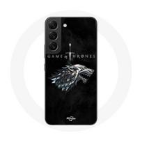 Coque pour Samsung Galaxy S22 Game of Thrones Saison 8 Le Trône de Fer La maison Stark Logo L'hiver