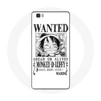 Coque pour Huawei P8 One Piece Manga affiche de recherche Blanche