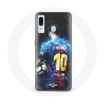 Coque pour Samsung Galaxy A20e Lionel Messi Club de football de Barcelone FCB juoda