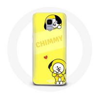 Coque pour Samsung Galaxy A8 2018 BTS Bangtan BT21 Chimmy Jimin Fond Jaune