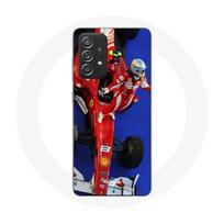 Dėklas Samsung Galaxy A33 5G Formula 1 Fernando Alonso F1 lenktynininkas Raudonas