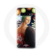 Coque pour Samsung Galaxy S10 Edge One Piece Joyeux noël Zoro Anime Manga