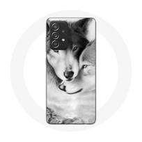 Coque pour Samsung Galaxy A52 Loup Duo animaux