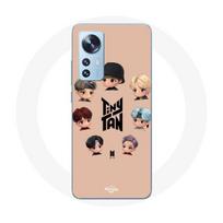 Coque pour Xiaomi Mi 12 / 12X BTS TinyTAN Animation Affiche RM Jin Suga J-Hope Jimin V Et Jungkook