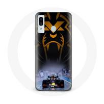 Coque pour Samsung Galaxy A20e Formule 1 Sebastian Vettel Pilote automobile F1 Noir