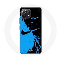 Coque pour Xiaomi Mi 11 Lite Nike Logo Bleu et Noir