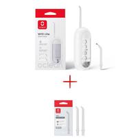 Oclean W10 Lite burnos irigatorius, Baltas + Oclean N22 standartiniai keičiami antgaliai irigatoriui, 2 vnt.