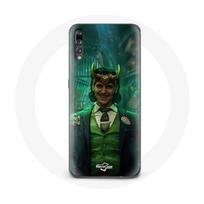 Coque pour Huawei P20 Loki Thor Ragnarok avec Casque Affiche Personnage Série Saison 1