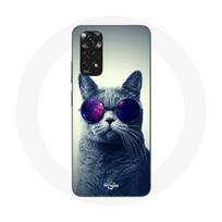 Coque pour Xiaomi Redmi Note 11S Chat lunettes Style