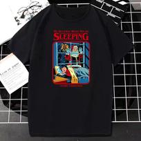 „Grim Evil“ animacinių filmų serijos marškinėliai „Death Hell“ hiphopo stiliaus viršutiniai moteriški unisex baisūs grafiniai marškinėliai „Unisex Casual Camisetas“ 4XL black