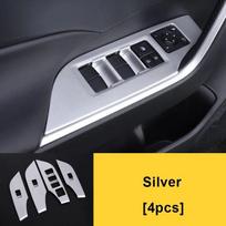 Skirta Toyota RAV4 XA50 2022 salono priedams automobilio lango stiklo pakėlimo jungiklio skydelio porankių apdailos apdailos dangteliai A   Silver white
