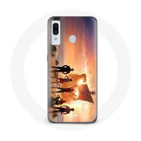 Case - Maniacase - Samsung Galaxy A20 - Flexible - Black - One Piece Poster Crews Season 1