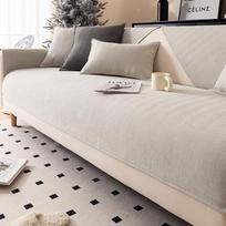 Herringbones Chenille Sofa Four Seasons General Seating Cushion Modern Simple Sofa Cover 70*70cm gray