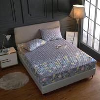 Vandeniui atspari paklodė su guma, vienspalvis čiužinio užvalkalas, vienvietė lova, dvigulė lova, čiužinio apsauginis užvalkalas senjorams ir vaikams 200*220 2pillowcase48x74cm