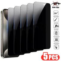 5Pc Privacy Screen Protector for iPhone 15 14 13 12 11 Pro Max Mini Plus Anti-spy Protective Glass for iPhone X XR XS MAX iphone 11 gryna