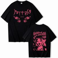 Melanie Martinez Portals T-Shirts Unisex Women Fashion Y2K Cosplay Tees Gift Tops S pink