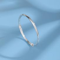 999 Zuyin Smooth Face Bracelet for Women, Japanese, Korean Version, Simple Inheritance Bracelet, Plain Ring Bracelet Adjustable size