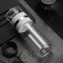 Double-layer Bubble Tea Cups for Men and Women-high-grade Glass Tea Cups with Tea-making Separation. 201-300ml balta