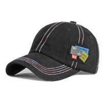 Men Women Peaked Cap Splicing Baseball Cap Snapback Hat Sun Visor Hats Fishing Hat Peak Cap juoda