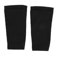 1 Pair Soccer Shin Guards Sleeves Prevent Slip Double Layers Football Compression Calf Sleeves black