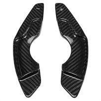 TANGSEN Real Carbon Fiber Steering Wheel Shift Paddle Extended Shifter Trim Cover Compatible with Lexus is 2013 2014 2015 2016 2017 NX 2014 2015 2016 Stick anglies pluošto juodos spalvos