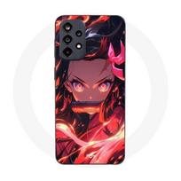 Phone Case - MANIACASE - Samsung Galaxy A52 5g - Silicone - Flexible - Demon Slayer Nezuko Kamado juoda