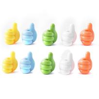 10Pcs Thumb Hook Cable Organizer Cute Cord Holders For Cables Self-Adhesive Wall Decoration Hook Home Office Data Cable Clip Wire Desk Organizer white