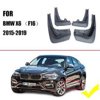 Mud flaps for BMW X6 f16 Mudguards Fender BMW X6 Mud flap splash Guard Fenders Mudguard car accessories Front Rear 4 pcs F16(2015-2019) gray