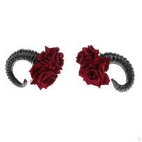 Headband Cosplay Fantasy Fancy Dress Sheep Ears juoda