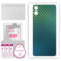 apgo Apsauginis lipdukas nugarėlei, suderinamas su Motorola One (P30 žaisti), Apvyniojama plėvelė, folija, vinilas – anglies chameleonas CAKA1