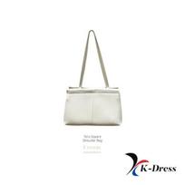 Hobo Daily Bag! Teru Square Shoulder Bag Daily Bag Storage Basic New Semester College Student Freshman Office Worker 19x30x11cm kreminė