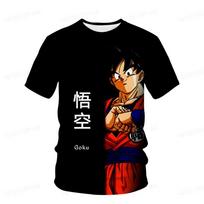 Vasaros super 3D spausdinimas Super Saiya Man Goku marškinėliai Vaikiški animaciniai drabužiai Kasdieniai patogūs marškinėliai 6XL
