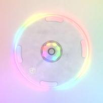VAORLO PS5 plonai konsolei skirtas vertikalus stovas, skirtas PS5 plonam optiniam įrenginiui / skaitmeninės versijos pagrindo stovas su atmosferos RGB apšvietimu skaidri