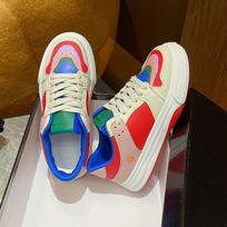 Mandarin Duck White Shoes for Women  Summer New Korean Style Thick-Soled Sneakers for Female Students Casual Women's Breathable Shoes Trendy 35