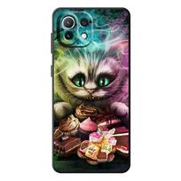 TPU Case for Xiaomi Mi 11 Lite 11i 10 11T 12S 12X 10T 10S 11X 12 Pro 10TPro Black Cover Funda Alice In Wonderland Cheshire Cats Xiaomi Mi 11 gray